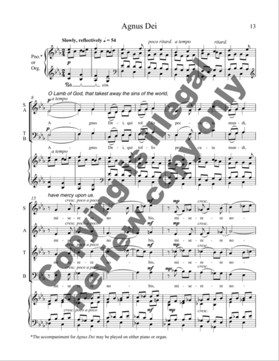 Missa Brevis SSATB scores gallery preview page 14