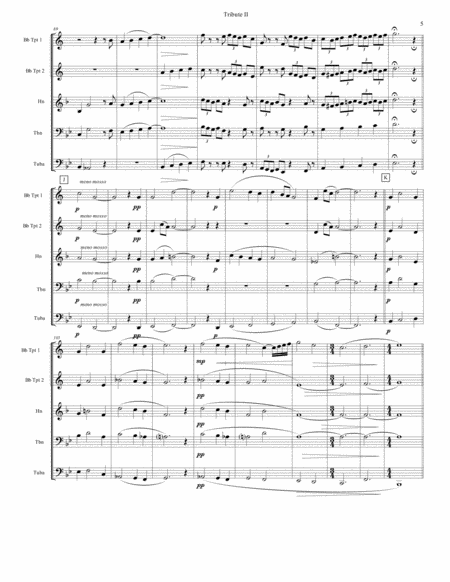 Tribute II for Brass Quintet - score and parts image number null
