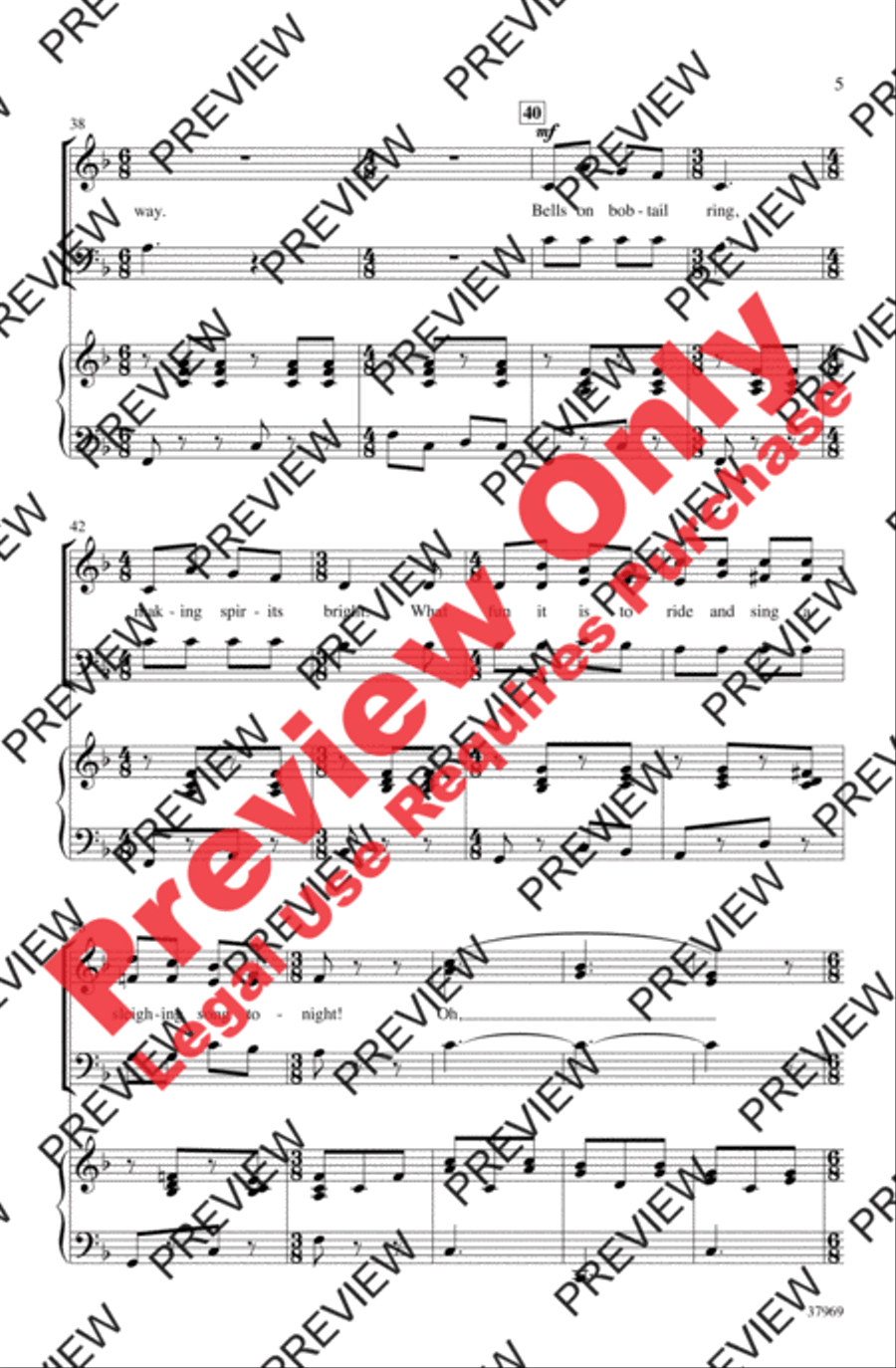 Jingle Bells (Sort Of) 3-Part scores gallery preview page 5