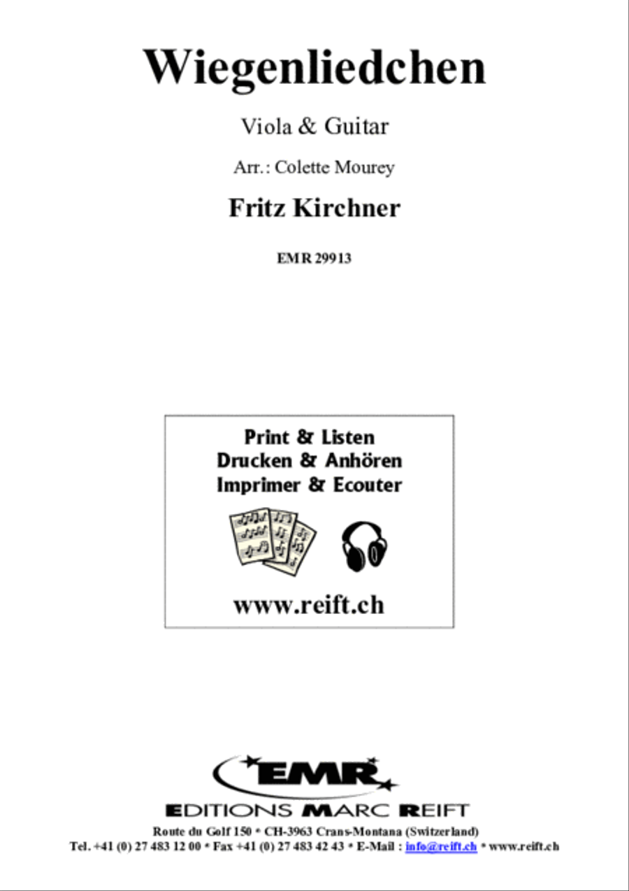 Wiegenliedchen Viola scores gallery preview page 2