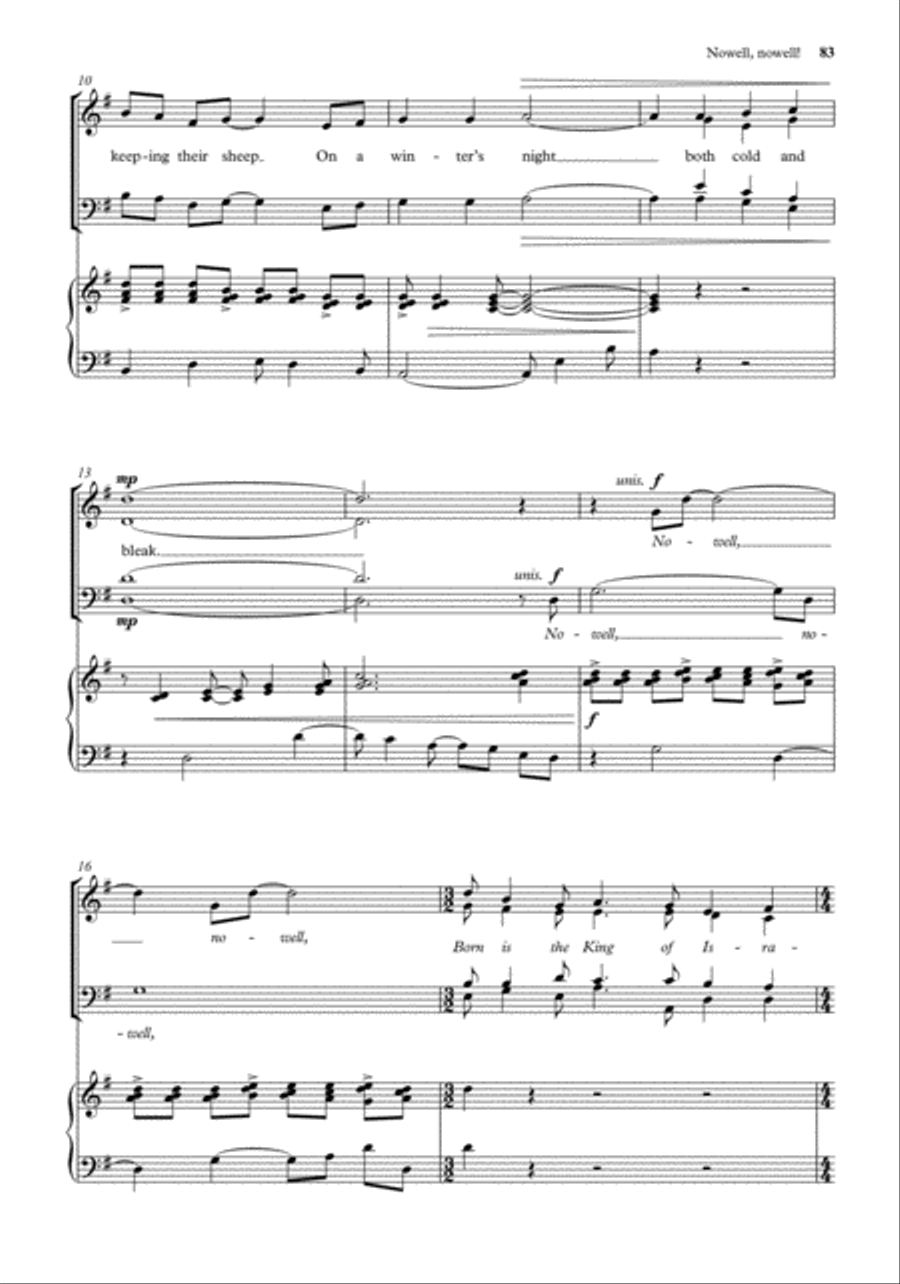 A Celebration in Carols 4-Part scores gallery preview page 13