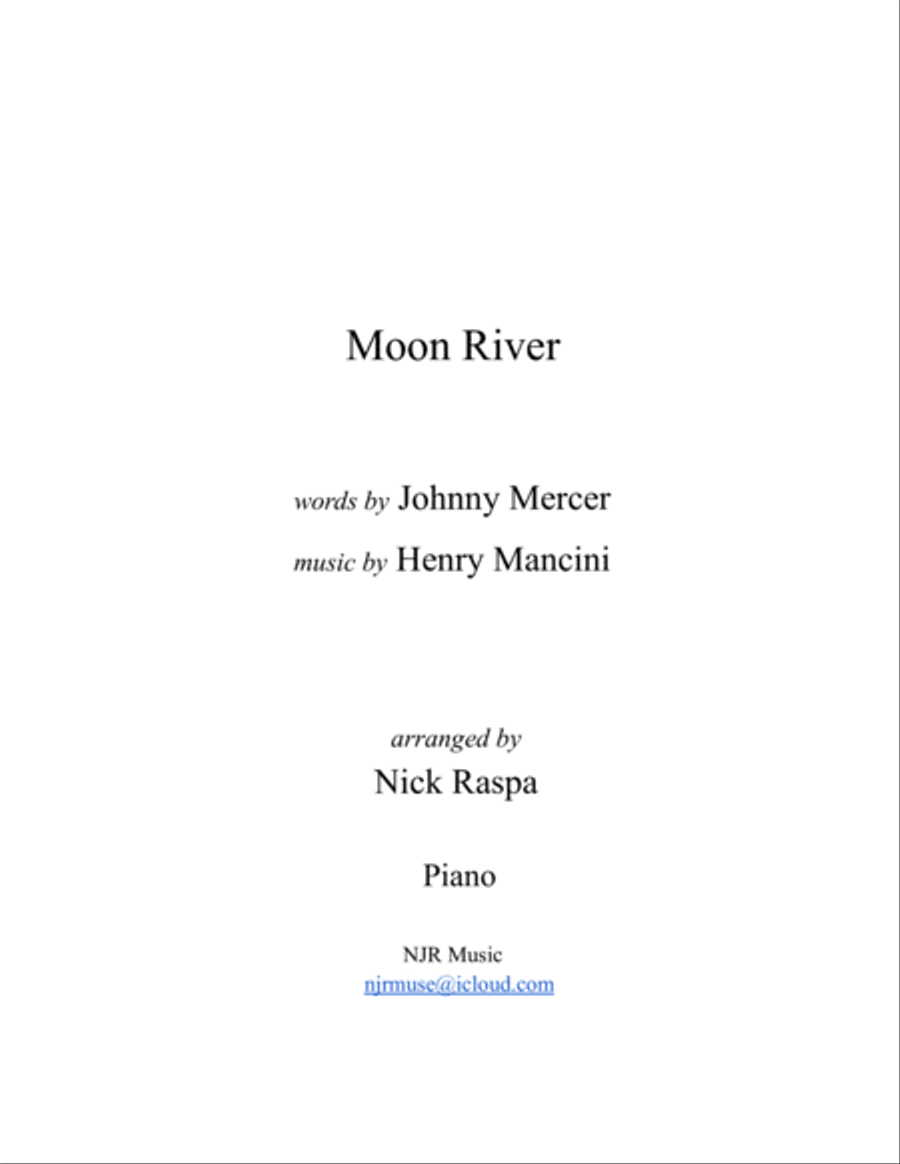 Moon River Piano Solo scores gallery preview page 3