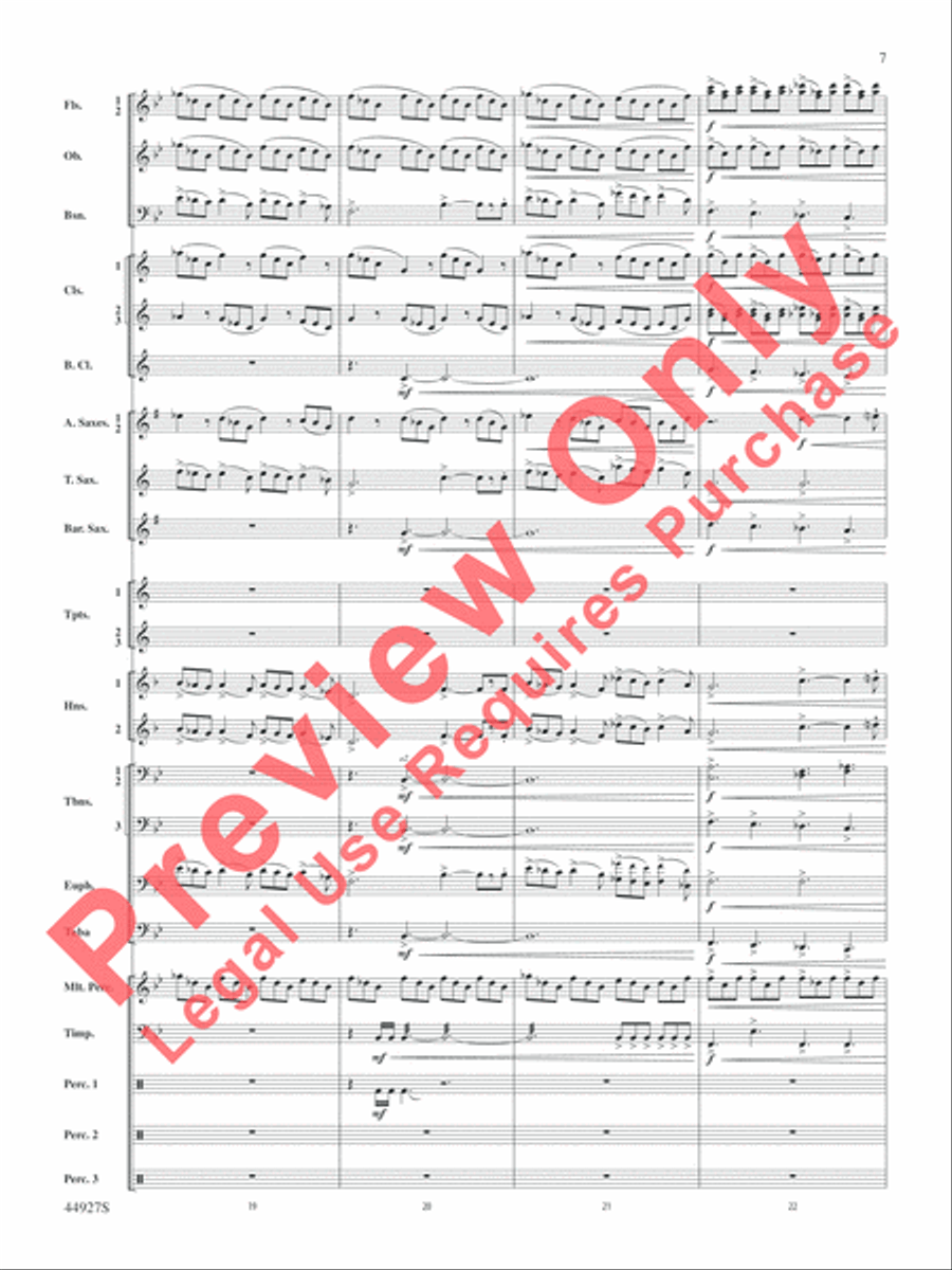 At the Movies with John Williams Concert Band scores gallery preview page 32