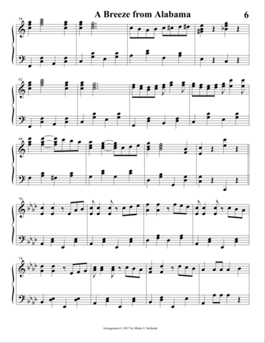 Scott Joplin Easy Piano Classics Easy Piano scores gallery preview page 6