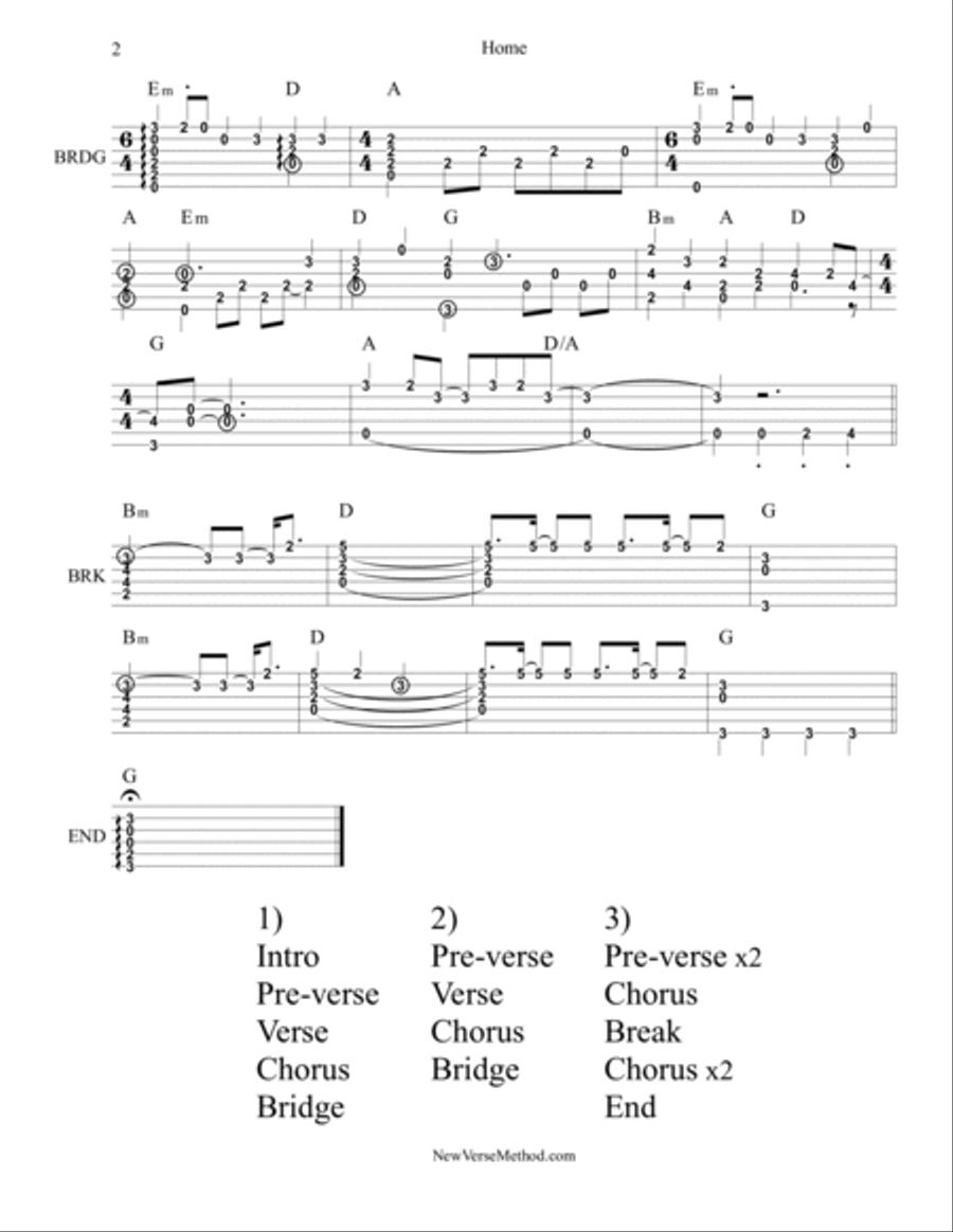 Home Home Guitar Solo scores gallery preview page 2