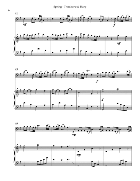Spring (La Primavera), Duet for Trombone & Harp image number null