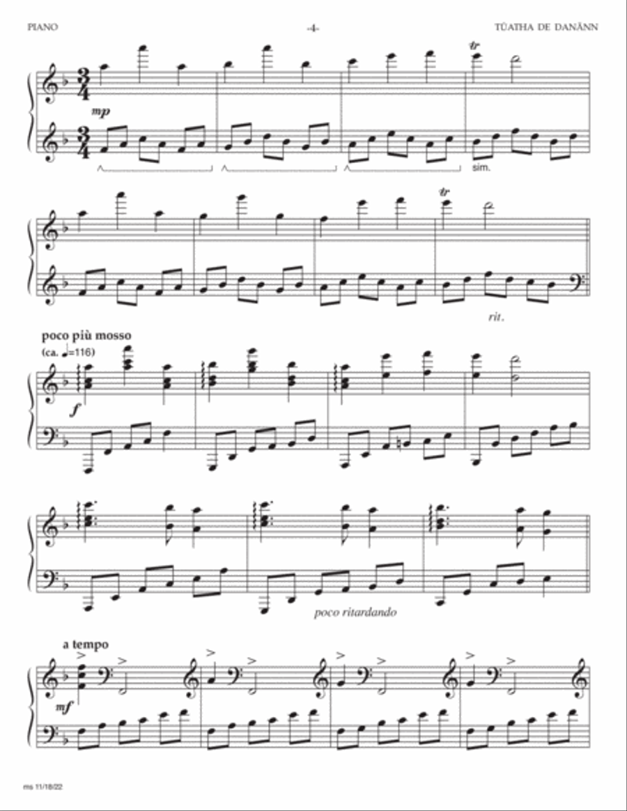 Tūatha De Danānn Part scores gallery preview page 4