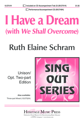 Book cover for I Have a Dream (with "We Shall Overcome")