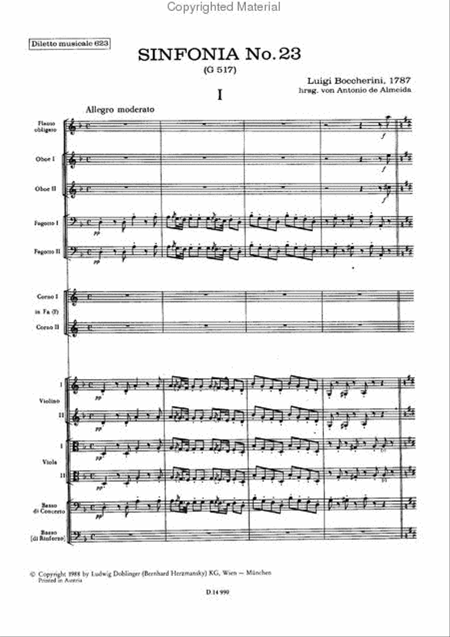 Sinfonia Nr. 23 d-moll School and Community scores gallery preview page 2