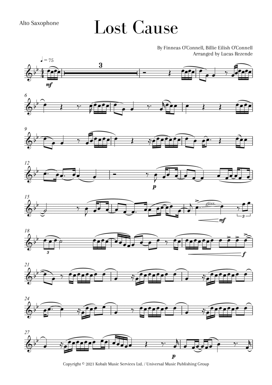 Lost Cause Small Ensemble scores gallery preview page 1