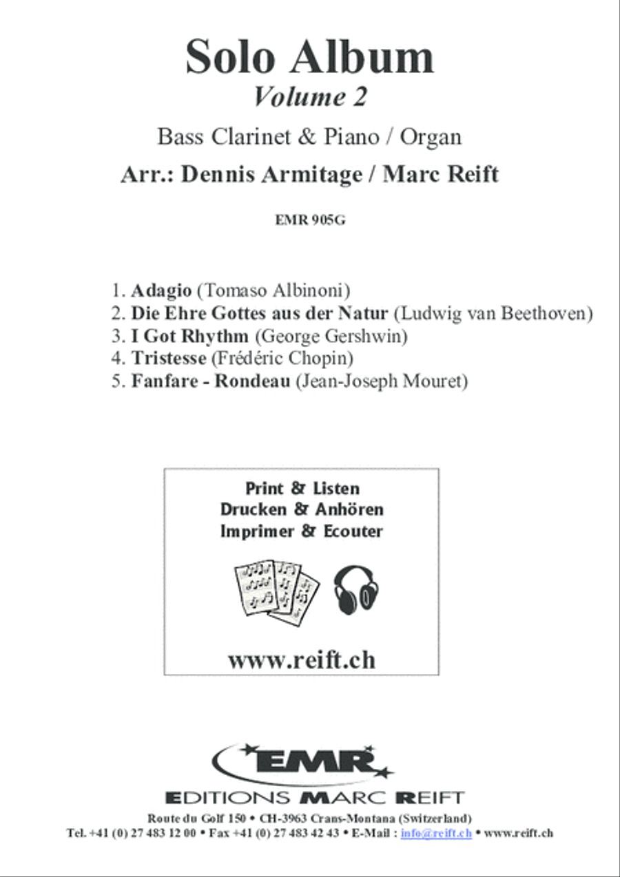 Solo Album Volume 02 Bass Clarinet scores gallery preview page 2