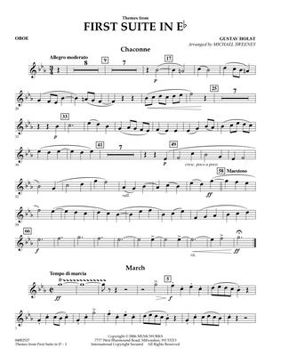 First Suite In E Flat, Themes From - Oboe