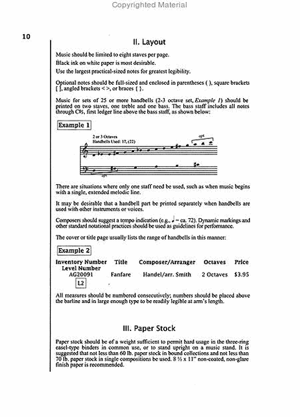 AGEHR Handbell and Handchime Notation Booklet