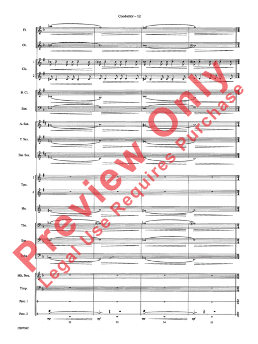 Batman Theme Concert Band scores gallery preview page 15
