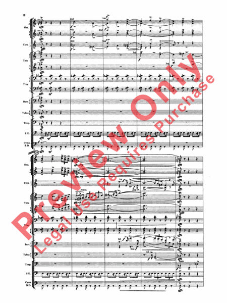 Symphony for Brass and Percussion (score only)