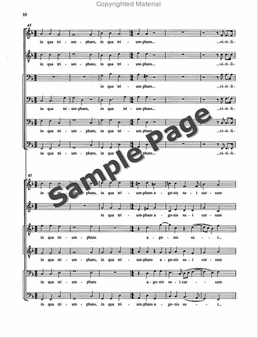 Virtute magna Virtute magna Mixed Choir scores gallery preview page 11