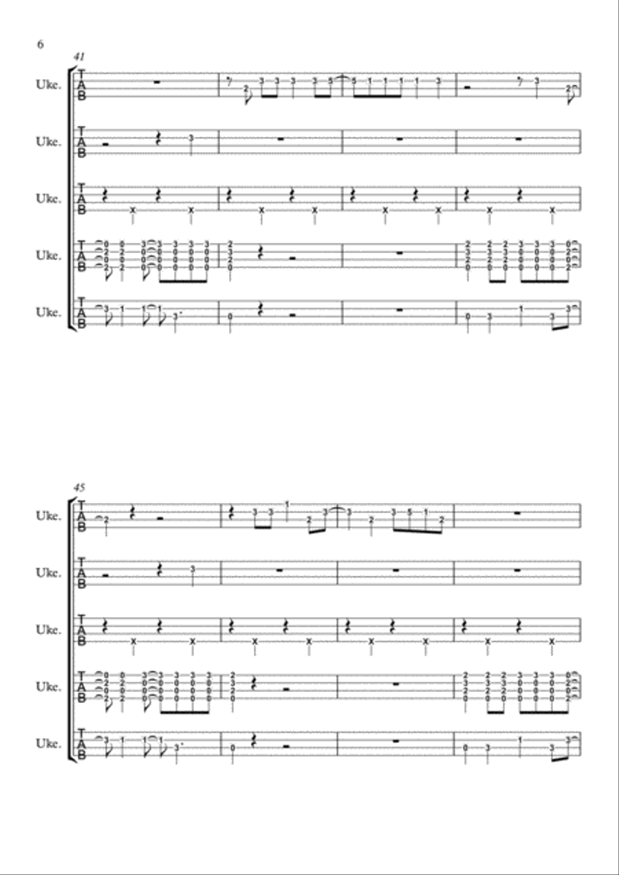 Despicable Me Despicable Me Ukulele scores gallery preview page 6