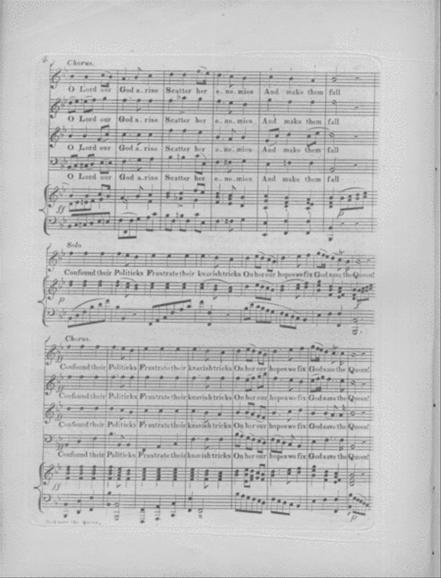 God Save the Queen! The National Anthem Voice scores gallery preview page 4