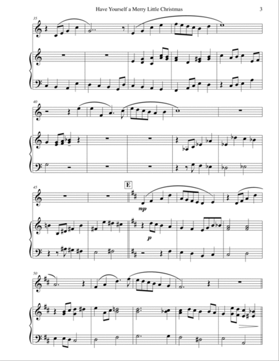 Have Yourself A Merry Little Christmas B-Flat Trumpet scores gallery preview page 5