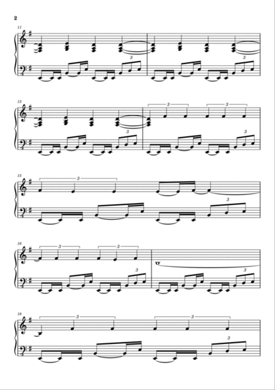 Leave Me Alone Piano Solo scores gallery preview page 2