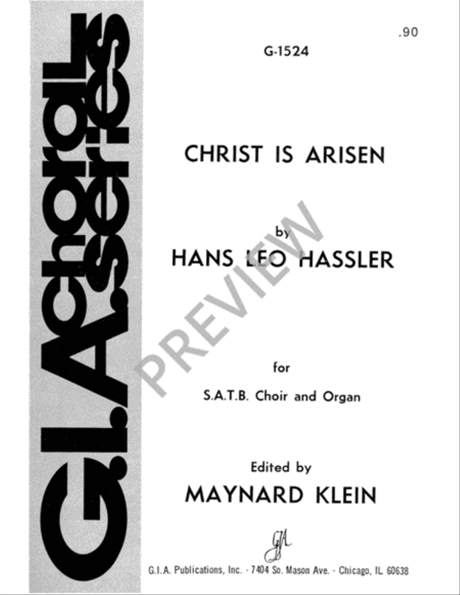 Christ Is Arisen 4-Part scores gallery preview page 2