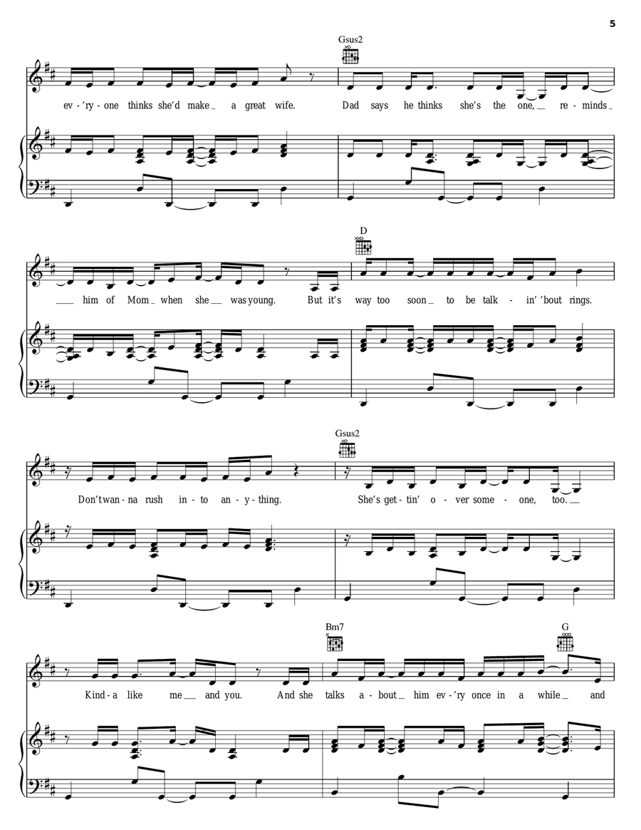 Every Time I Hear Your Name Acoustic Guitar scores gallery preview page 5