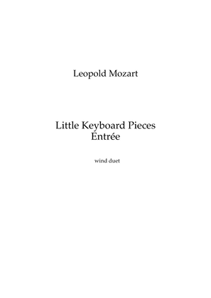 Book cover for Mozart (Leopold): Little Keyboard Pieces from Notenbuch für Wolfgang - Entrée