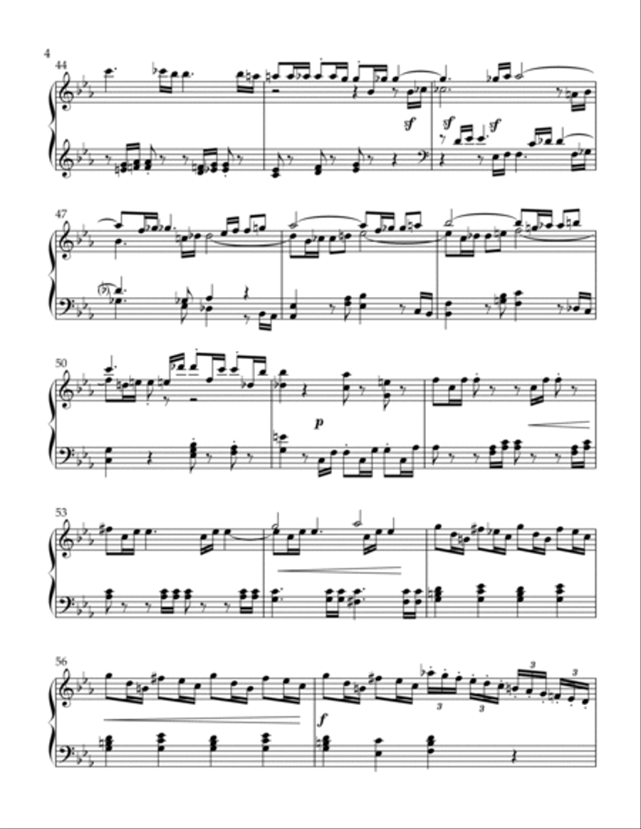 Op. 33, No. 2, I. Allegro Moderato Piano Solo scores gallery preview page 4