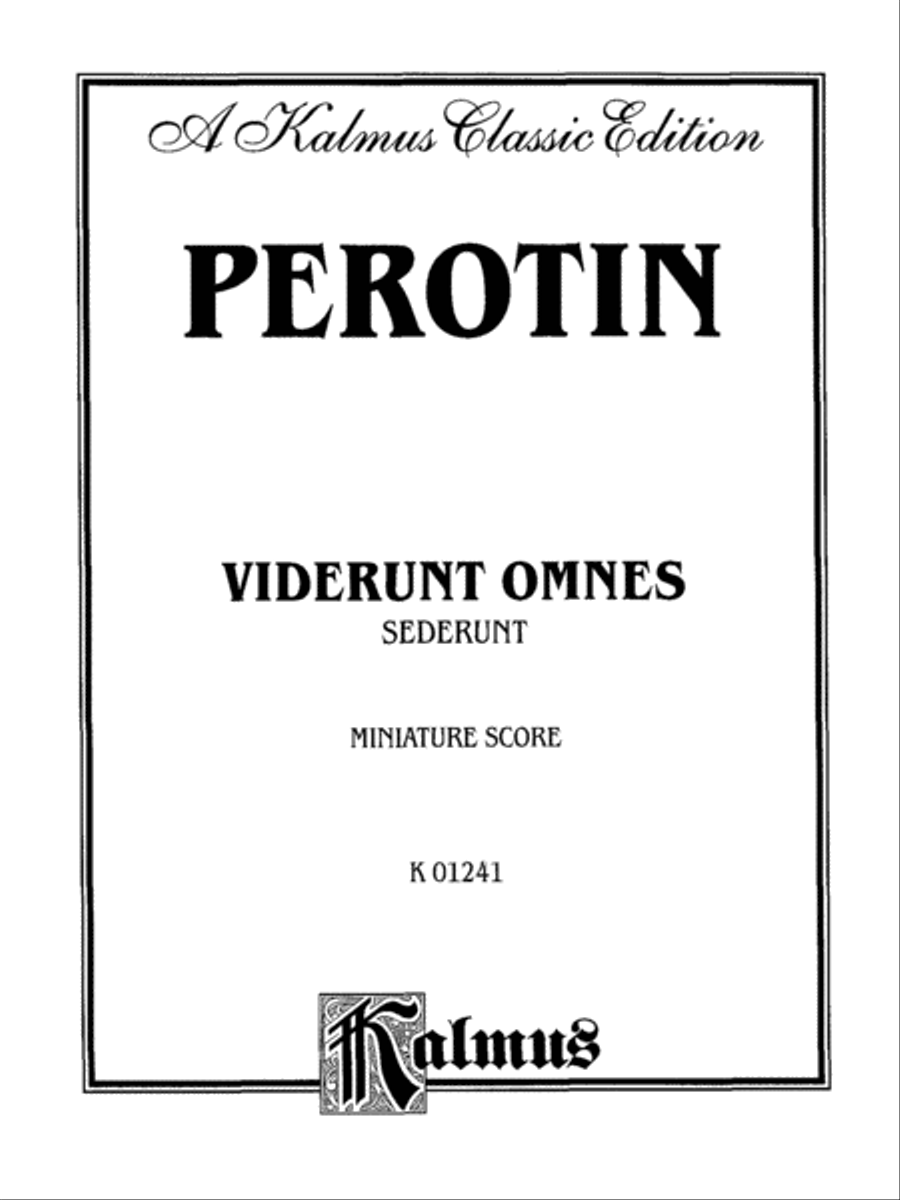 Viderunt omnes and Sederunt Choir scores gallery preview page 2