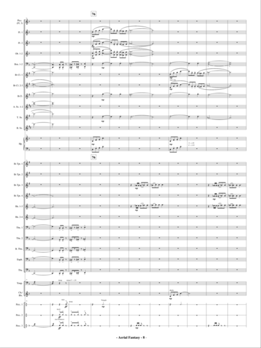 Aerial Fantasy Concert Band scores gallery preview page 9