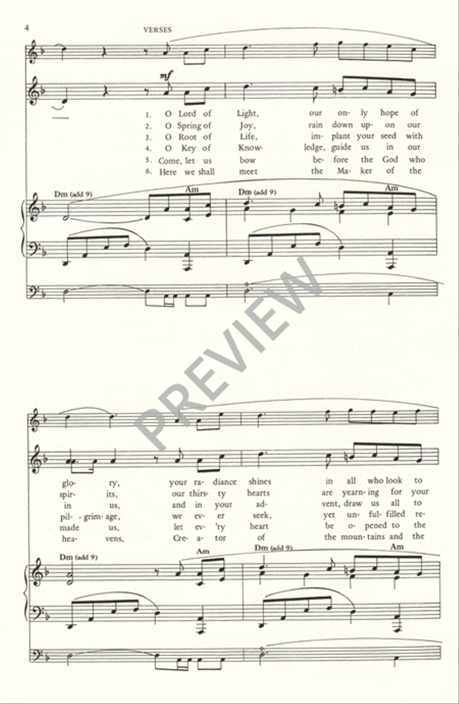 My Soul in Stillness Waits Unison Choir scores gallery preview page 5