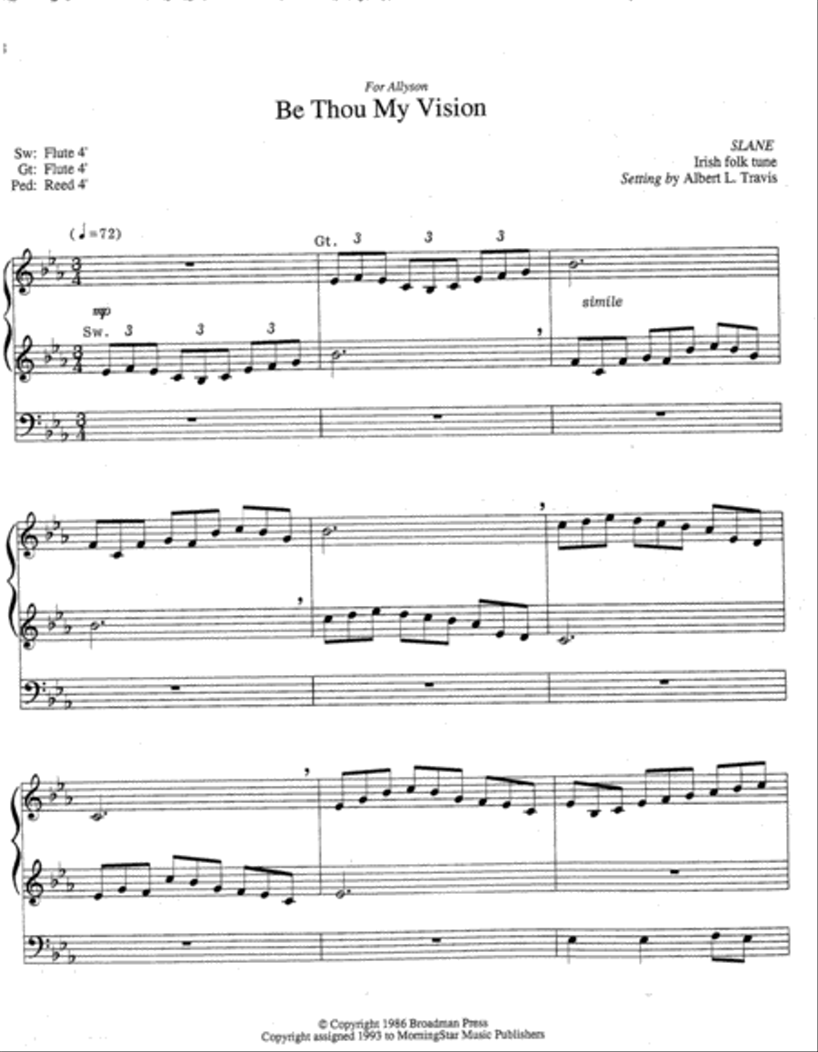 Three Folk Hymn Improvisations for Organ Organ Solo scores gallery preview page 3
