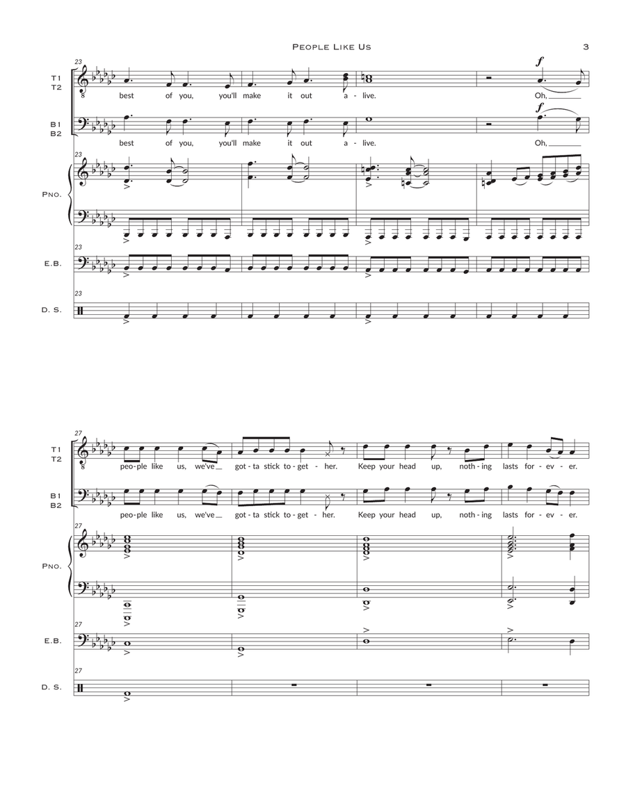 People Like Us TTBB scores gallery preview page 3