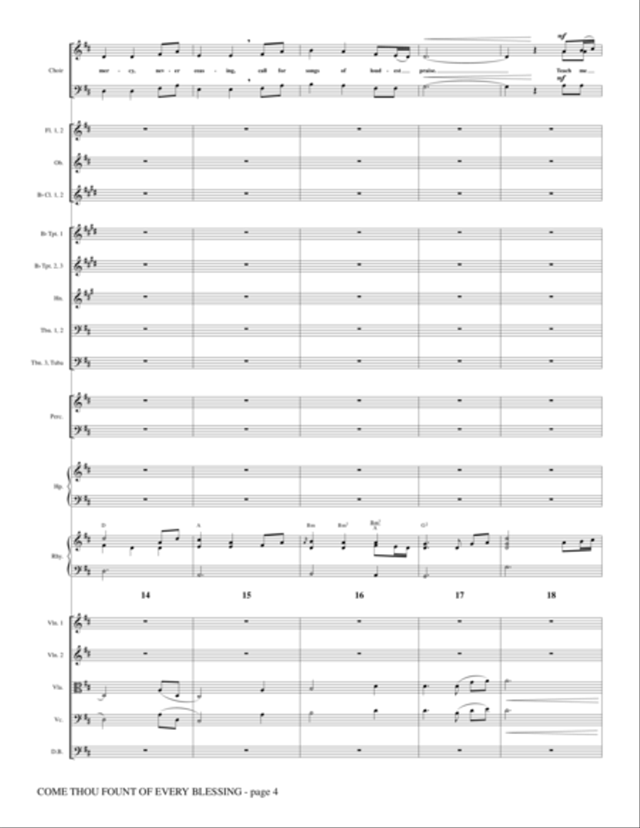 Come, Thou Fount Of Every Blessing - Full Score Choir scores gallery preview page 4