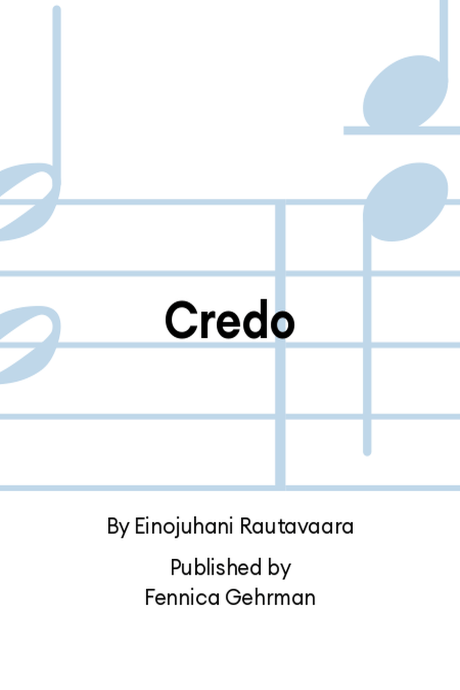 Credo Mixed Choir scores gallery preview page 1