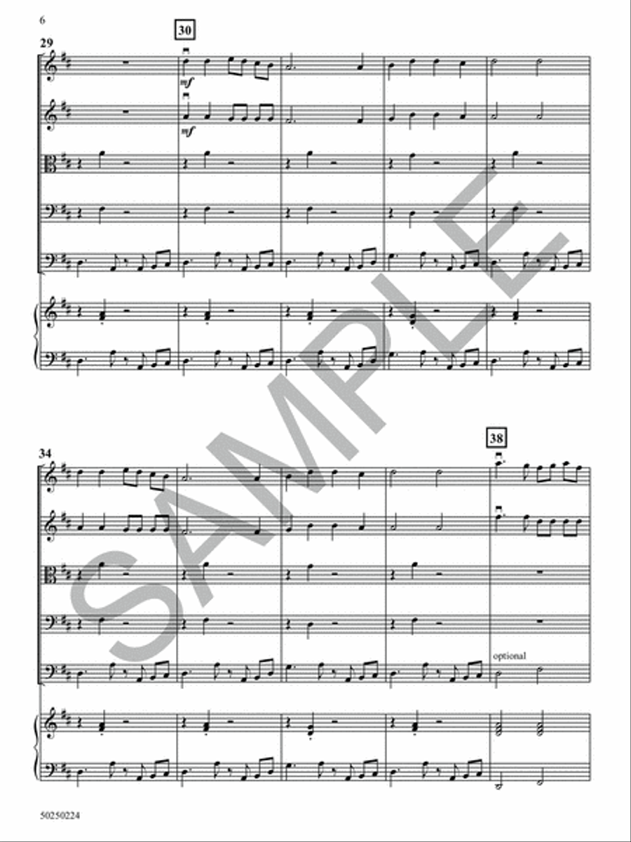 Rock, Rock Merrily on High String Orchestra scores gallery preview page 7
