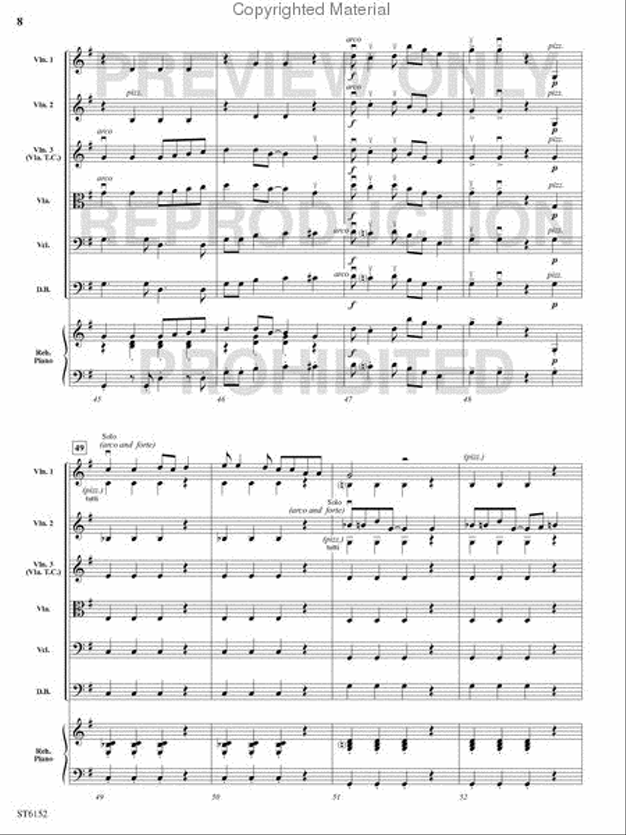 The Three Groovy Grizzlies String Orchestra scores gallery preview page 7