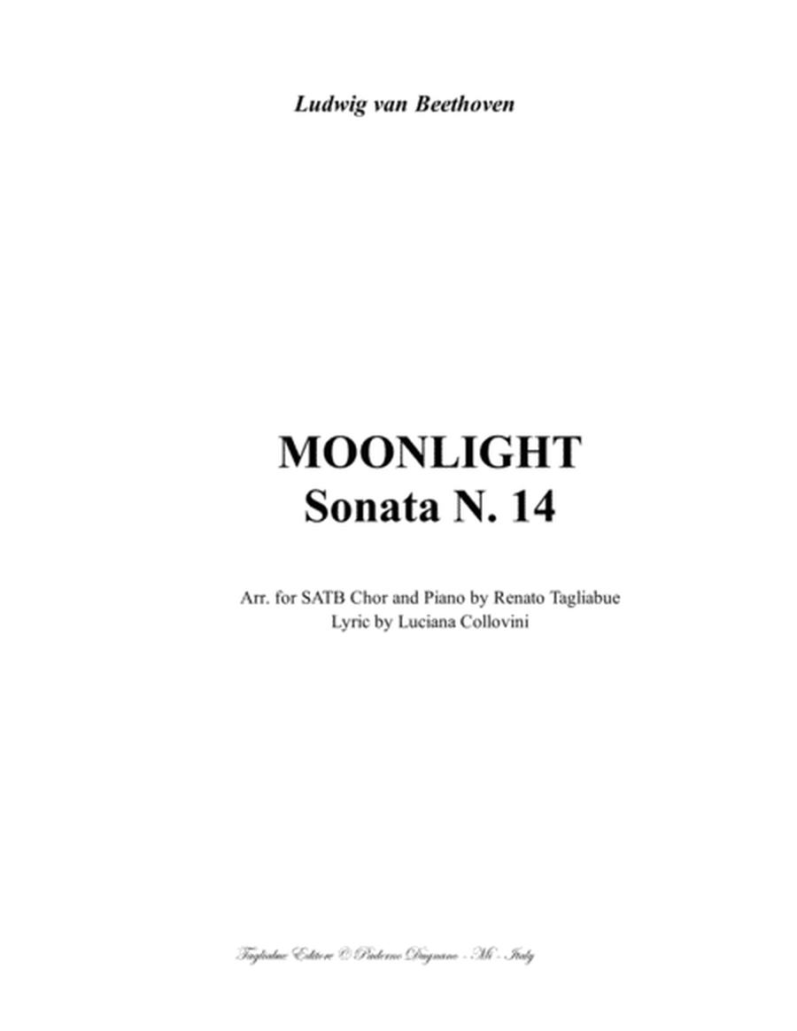 MOONLIGHT SONATA - 1st. Mov. - Arr. in E minor for SATB Choir and Piano - Italian lyric image number null