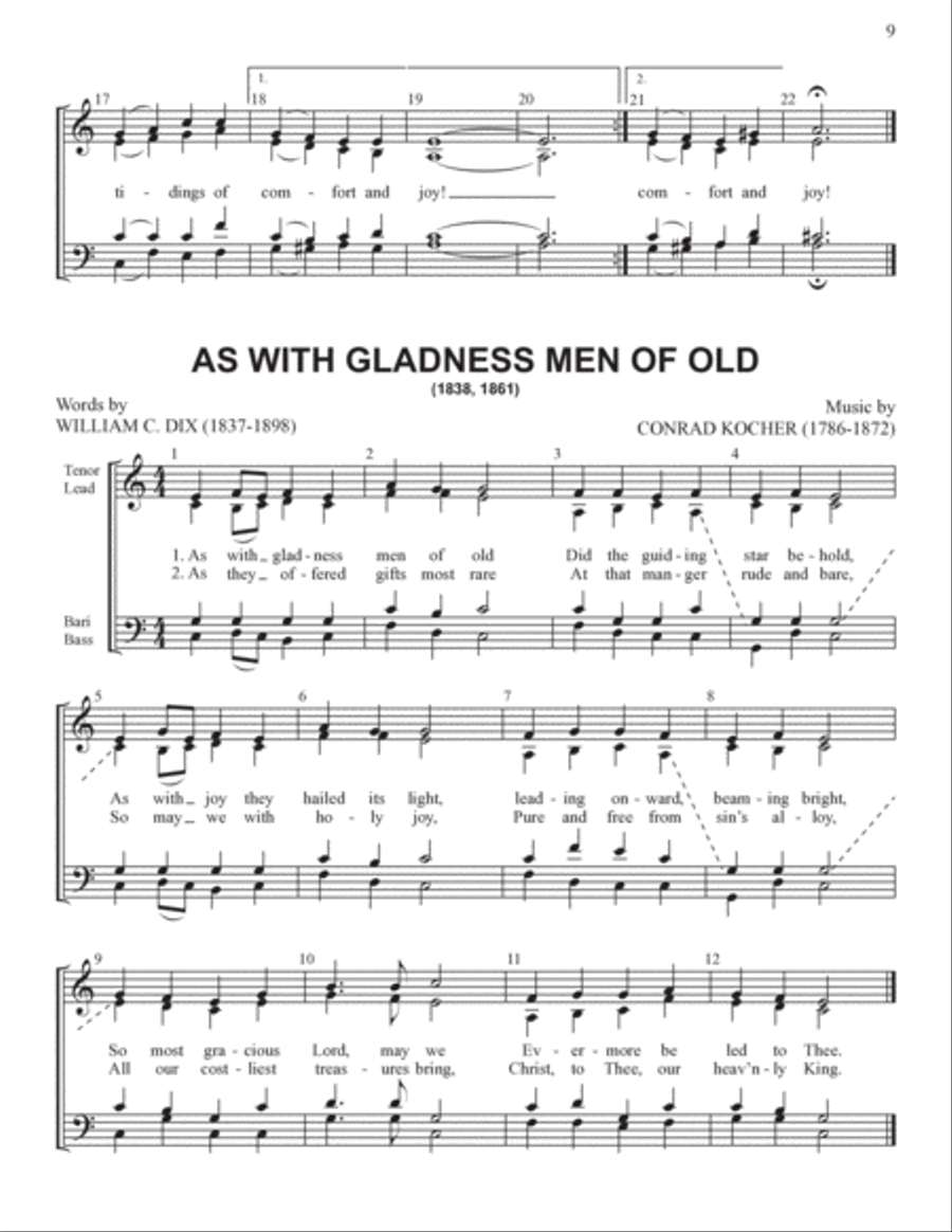 Yuletide Favorites (Volume I) 4-Part scores gallery preview page 9