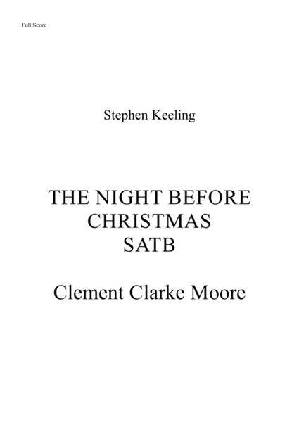 The Night Before Christmas. Cantata for SATB and Piano image number null