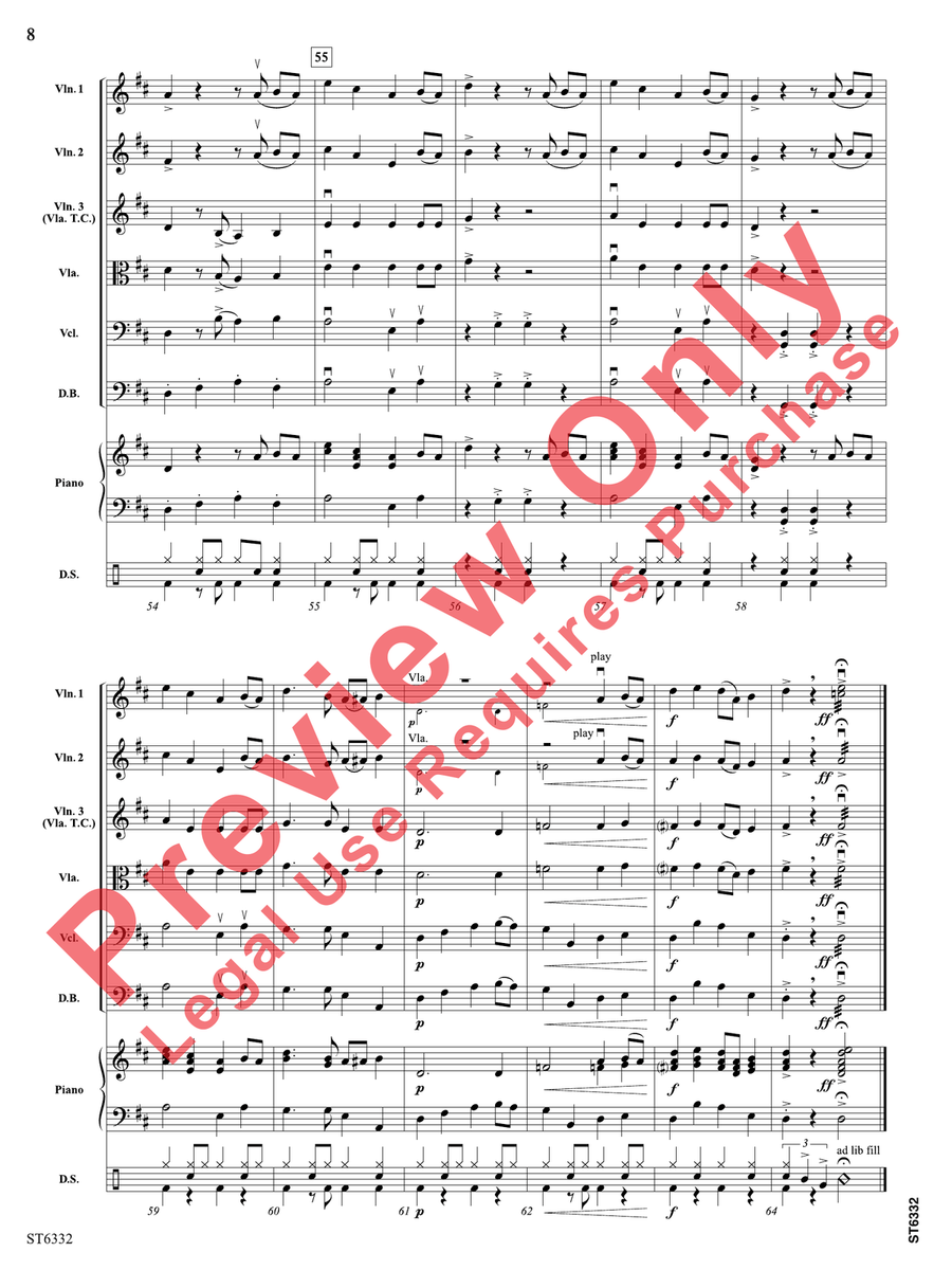 D Jam Blues D Jam Blues String Orchestra scores gallery preview page 9