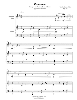 Saint-Saens: Romance for Baritone Horn & Piano