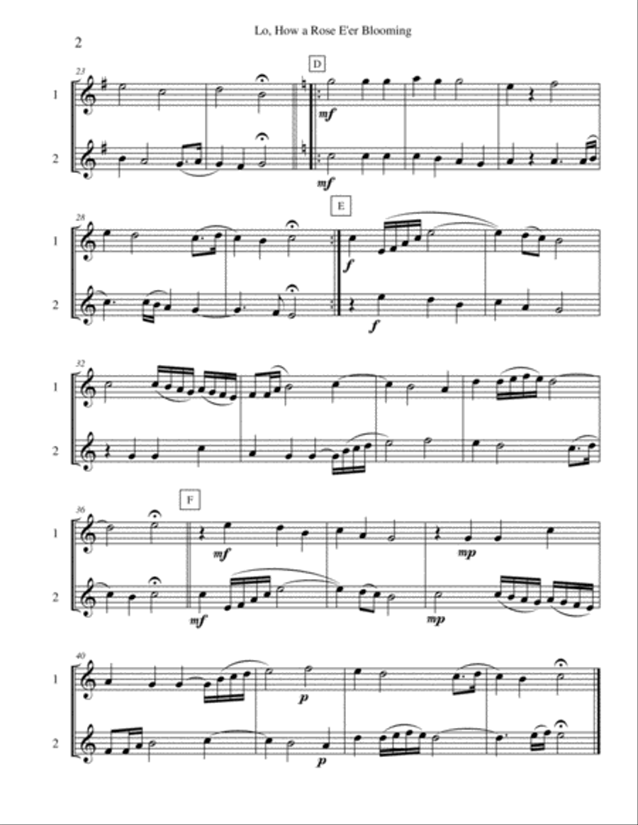 Seven Christmas Duets, Vol. 5 Woodwind Ensemble scores gallery preview page 2