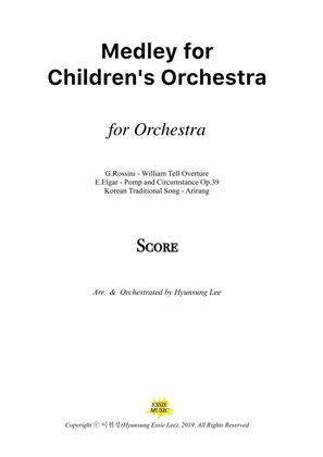 Book cover for Medley for Children's Orchestra - Rossini,Elgar etc.