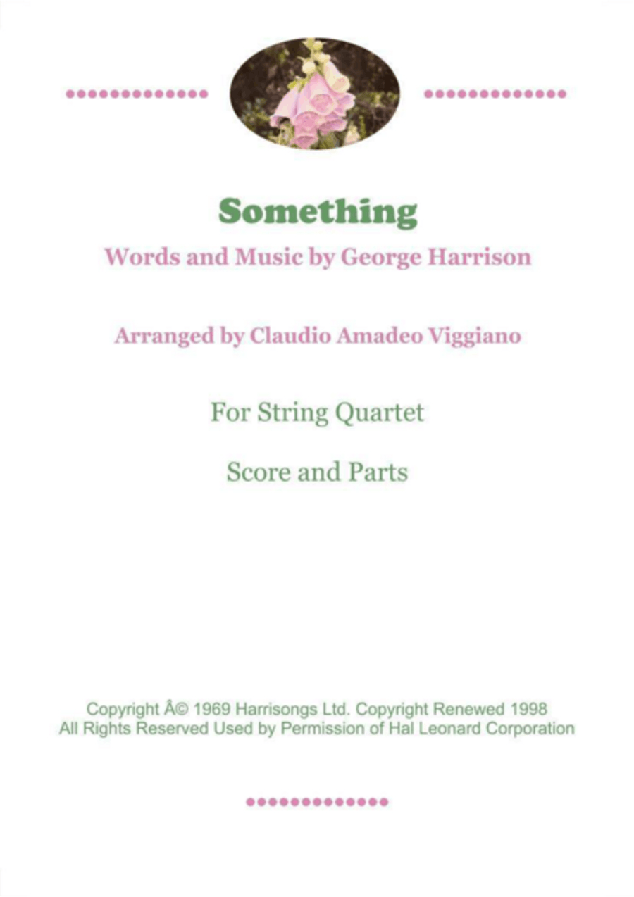 Something String Quartet scores gallery preview page 1