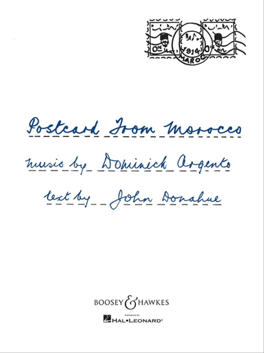 Postcard from Morocco Postcard from Morocco Choir scores gallery preview page 1