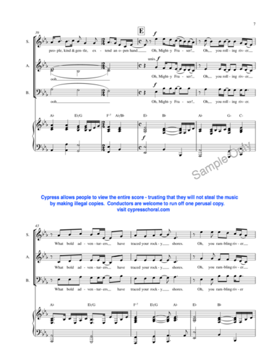 Ghost Of Simon Fraser Doesn't Exist 3-Part scores gallery preview page 8