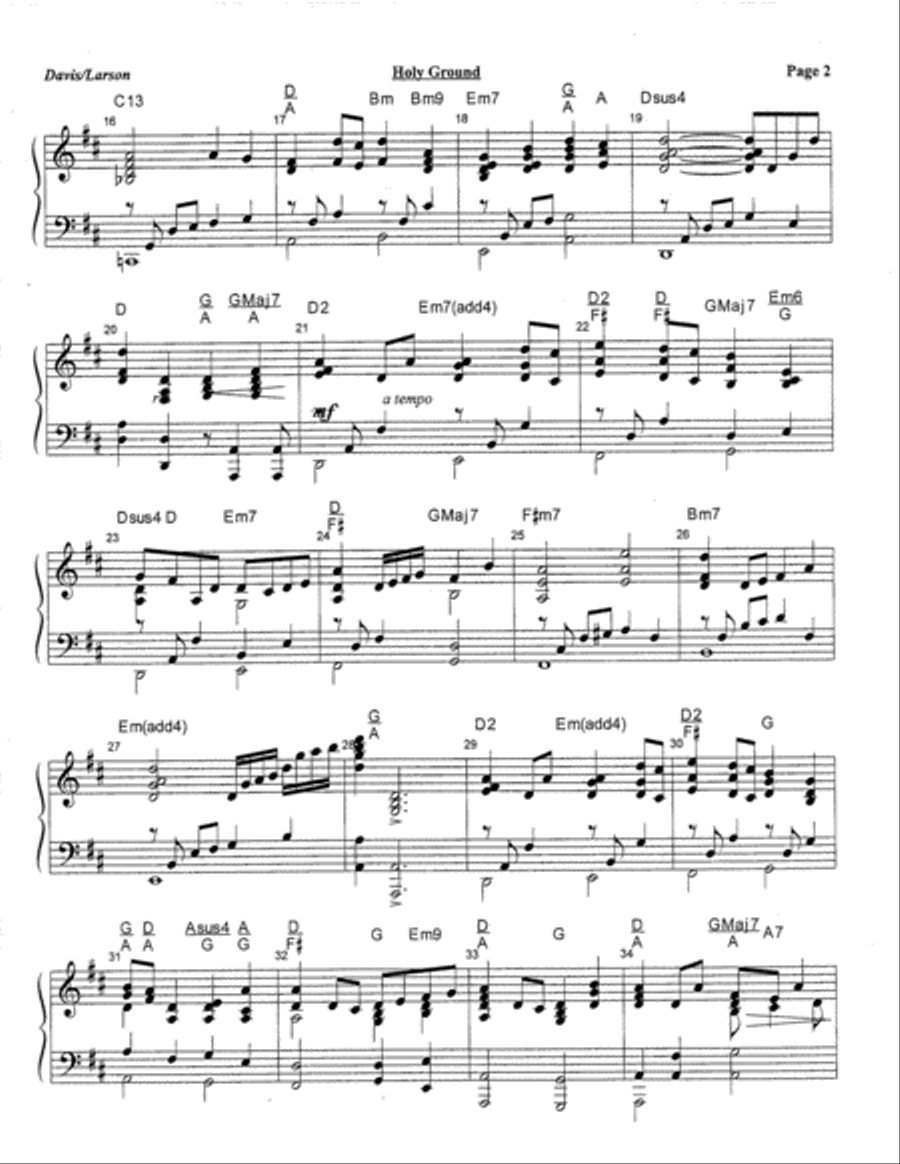 Holy Ground 4-Part scores gallery preview page 18