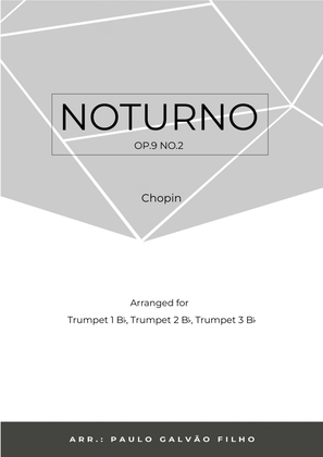 Book cover for NOTURNO OP.9 NO.2 - CHOPIN - TRUMPET TRIO
