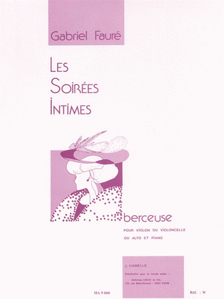 Book cover for Berceuse Pour Violon Ou Violoncelle Ou Alto Et Piano